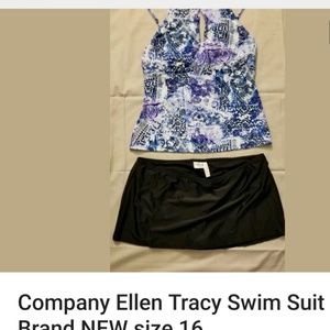 Ellen Tracy Swim Suit Brand NEW size 16